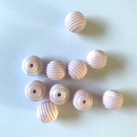 15mm striped - marble soft pink
