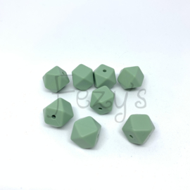 Kleine hexagon - oud groen