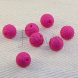 15mm geribbeld - fuchsia