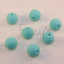 15mm geribbeld - licht turquoise