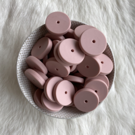 Coin bead 25mm - old pink