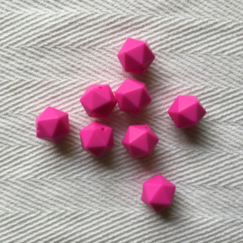 Icosahedron 17mm - fuchsia