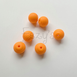 15mm geribbeld - oranje