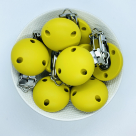 Speenclip siliconen - mosterd geel