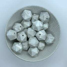 Icosahedron 17mm - warm marble