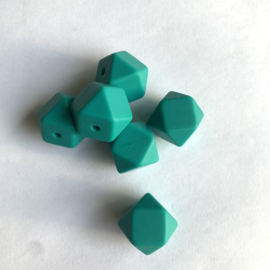Small hexagon - emerald