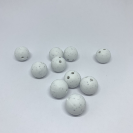 Veiligheids kraal 15mm - wit dalmatier
