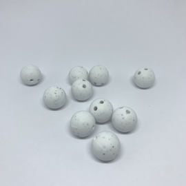 Safety bead 15mm - white speckled