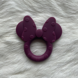 Mini mouse teether - wine red