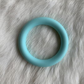Grote siliconen ring - lichter turquoise