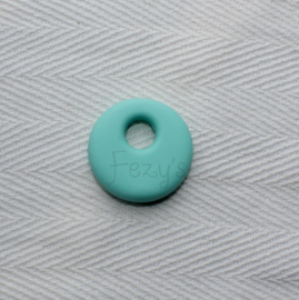 Kleine ronde hanger - turquoise