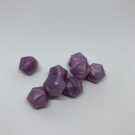 Small icosahedron - pearl purple
