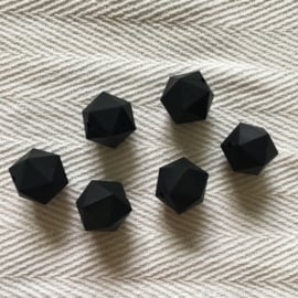 Icosahedron 22mm - black