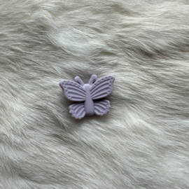 Flying butterfly silicone bead - lilac