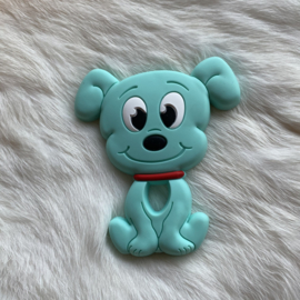 Hond bijtfiguur - licht turquoise