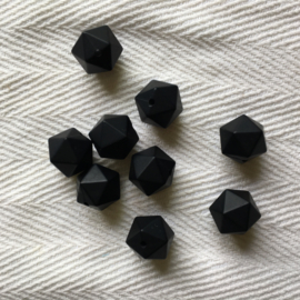 Icosahedron 17mm - zwart