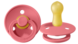 Bibs pacifier - coral