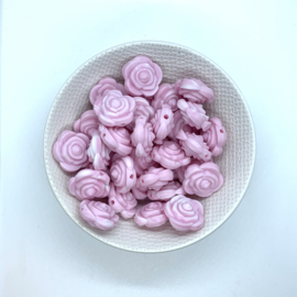 Kleine bloem - marmer zacht roze