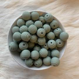 15mm striped - sage