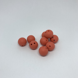 Veiligheids kraal 15mm - aarde oranje