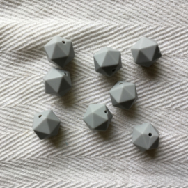 Icosahedron 17mm - licht grijs