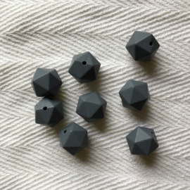 Icosahedron 17mm - donkerder grijs