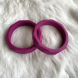 Armband siliconen - magenta