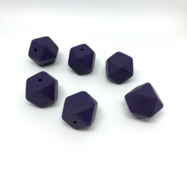 Small hexagon - twilight purple