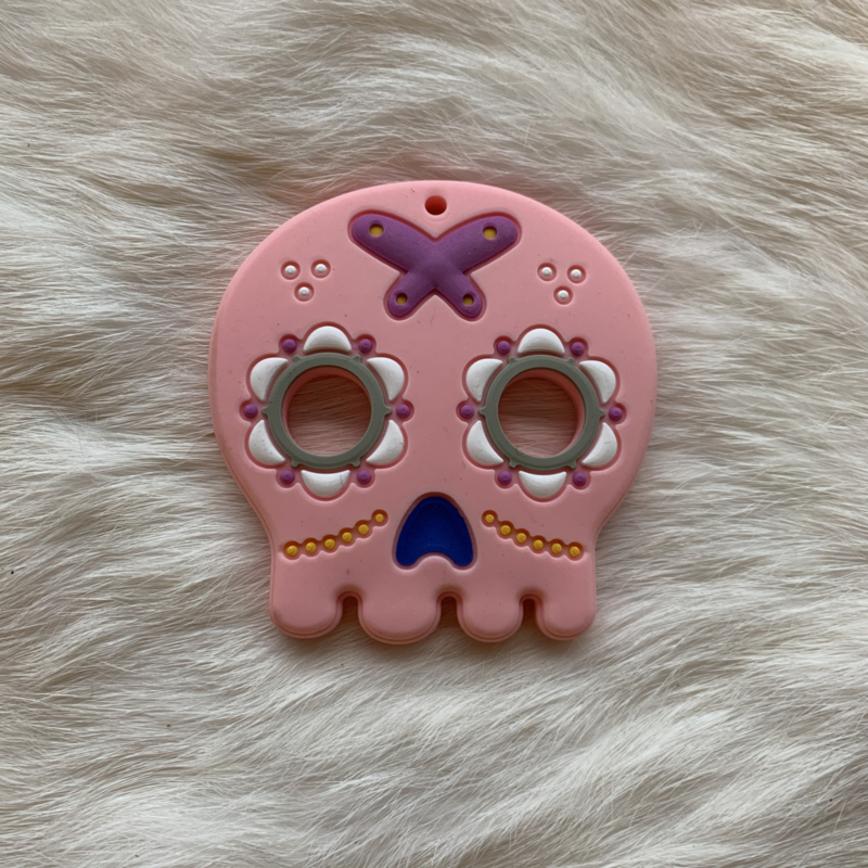 Sugar skull - licht roze
