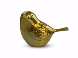 mini urn vogel goud