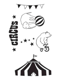 Muursticker Circus