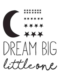 Muursticker Dream Big Little One