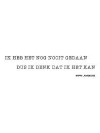 Muursticker Quote Pipi Langkous
