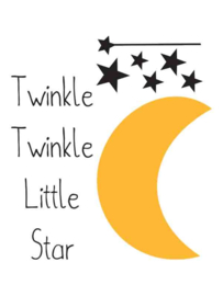 Muursticker Twinkle Twinkle Little Star