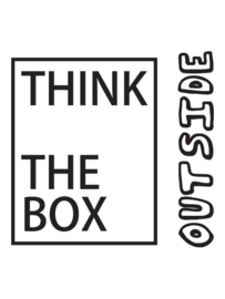 Muursticker Think Outside The Box