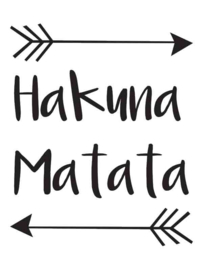 Muursticker Hakuna Matata