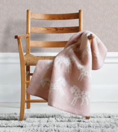 Wollen wiegdeken Pony | Roze
