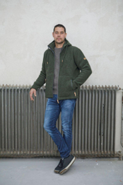 Wollen outdoor vest / jas - Gy Streten | Loden Green