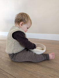 Wollen baby gilet | Lulu | Sand