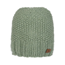 Wollen muts Alrune | Sage groen