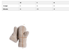 Wollen wanten Alwero Gully | Beige en Choco Martini