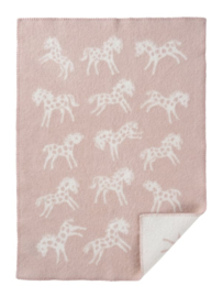 Wollen wiegdeken Pony | Roze
