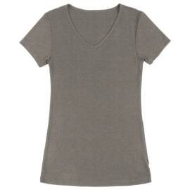 Dames T-shirt Sesam - Korte mouw | Wol/zijde