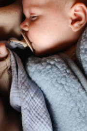 Wollen baby gilet | Lulu | Icy Blue