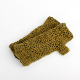 Handwarmers wol | Legergroen