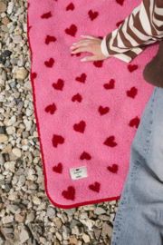 Wollen ledikantdeken | Alwero | Bubble gum heart