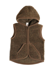 Wollen kinderbodywarmer | bruin