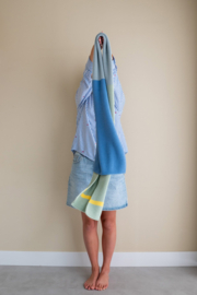 Merino Sjaal Bonnies | Oceaan