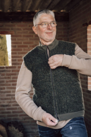 Wollen bodywarmer Just | Khaki