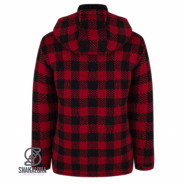 Wollen vest | Checker RedBlack